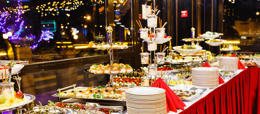 Holiday dinner buffet